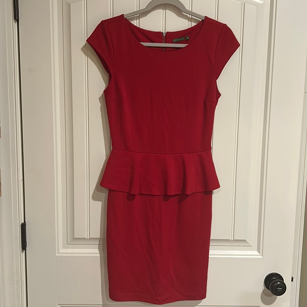 Red Peplum dress
